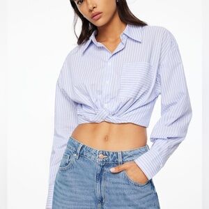 🛍️ 3/$30 Dynamite Cropped Button Up Shirt